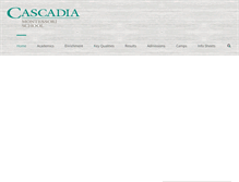 Tablet Screenshot of cascadiamontessori.com